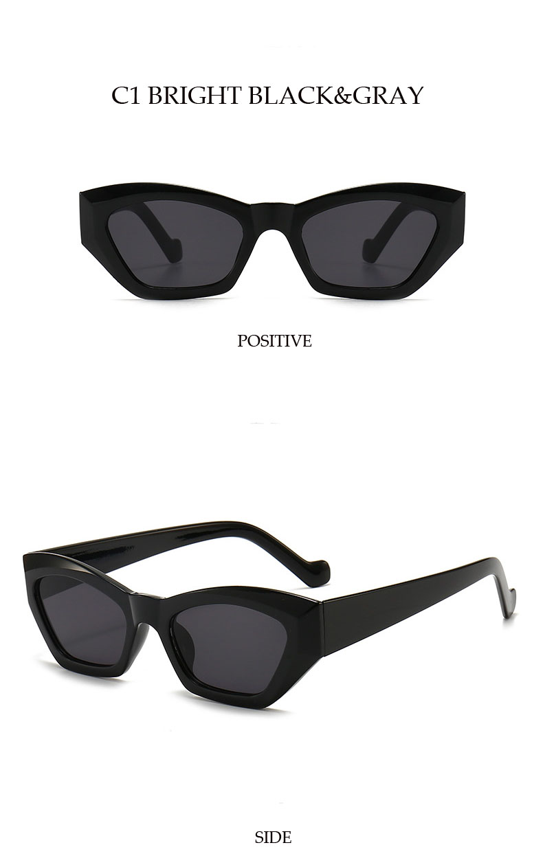 Summer candy color simple fashion cat eye small frame men and women same sunglasses