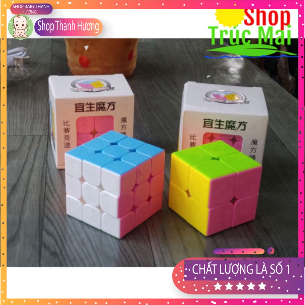 rubik 3x3×3 2×2×2 đồ chơi trí tuệ cho trẻ rô bích đồ chơi robik Shop baby Thanh Hương
