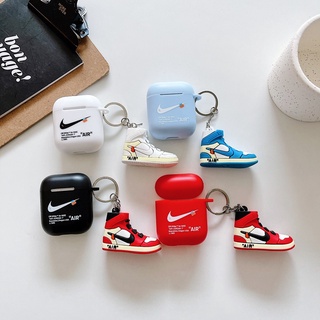 🔥Hot Brand AirPods Pro Case AirPods Pro Case With AJ1 Key Holder For Apple Earphone Earphones Headset Protective Case AJ Shoes AJ Hanging Bag Accessories Key Chain AirPods 1/2 Case Gadget Pendant