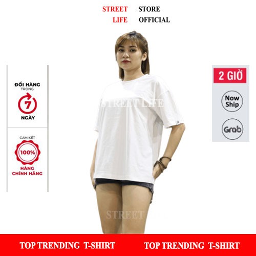 Áo Thun Trơn Nam Nữ Tay Lỡ Unisex Form Rộng Cổ Tròn Cotton Co Giãn Áo Phông Trơn Tay Ngắn Không Cổ Dáng Suông StreetLife