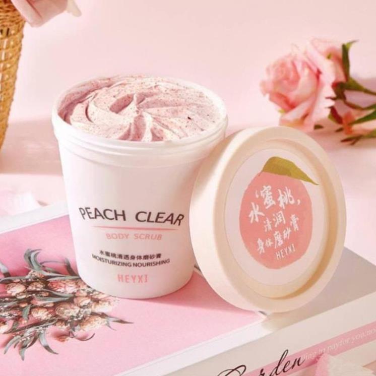 Tẩy Tế Bào Chết, Tẩy Da Chết Body  Đào HONEY PEACH FENYI Tẩy Sạch Sâu và Trắng Da HUBEAUTY