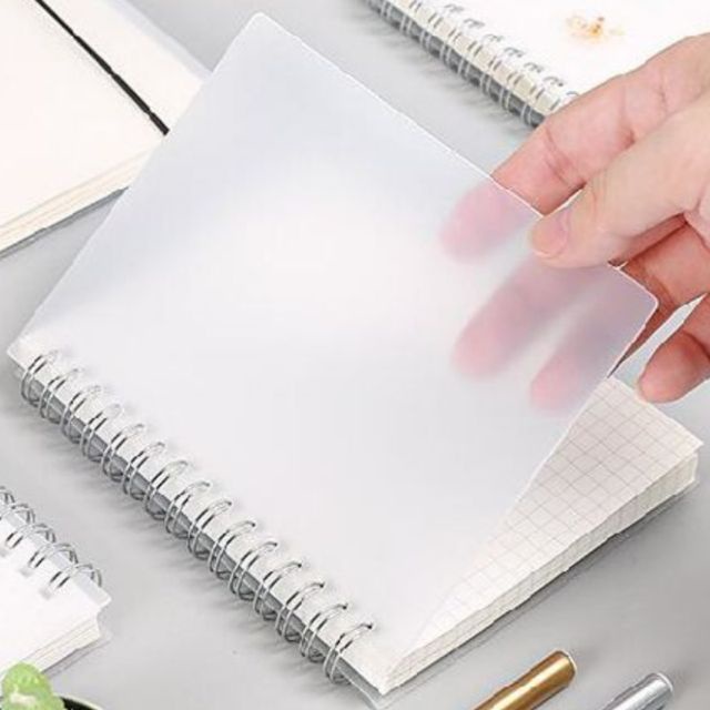 Sổ Lò Xo Bìa Trong Suốt B5, A5, A6 có dây 160 trang làm bullet journal planner học sinh sinh viên gocnhocuaco