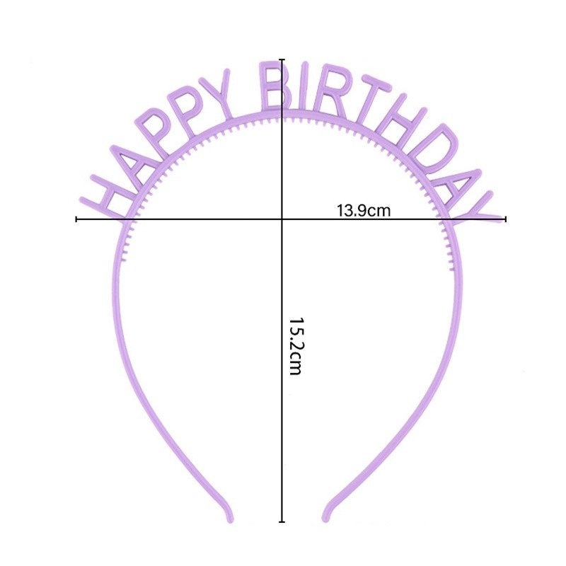 Băng Đô In Chữ Happy Birthday Dễ Thương Dùng Làm Phụ Kiện Chụp Ảnh Cho Bé Gái