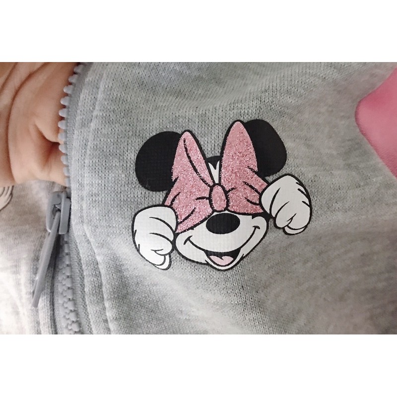 Áo khoác nỉ Minnie xuất dư cho bé gái