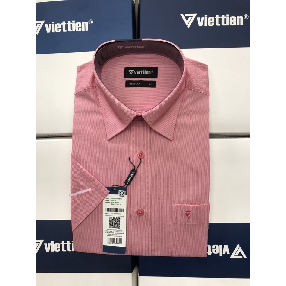 Áo sơ mi ngắn tay hiệu việt tiến giá mác | BigBuy360 - bigbuy360.vn