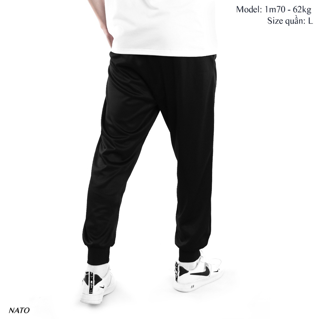 Quần Dài Thể Thao Nam FIT Cotton Vải Thun Lạnh Cao Cấp Trơn Basic Màu Đen Đẹp Quần Jogger Nỉ Vải Gió Có Túi Lỗ Khí NATO