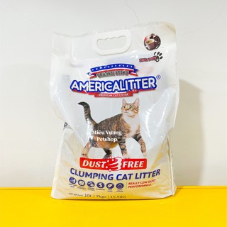 Cát vệ sinh mỹ America Litter [Không bụi] túi 10L