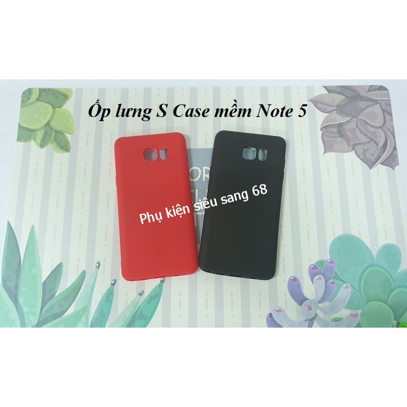 Ốp Dẻo Silicon Samsung Case Nhiều Màu Sắc Dành Cho Máy Samsung Note 5 - Pk68