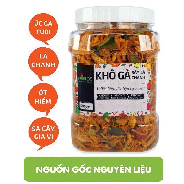 1KG KHÔ GÀ LÁ CHANH THƯỢNG HẠNG ĐẬM ĐÀ THƠM NGON - ATVSTP | BigBuy360 - bigbuy360.vn