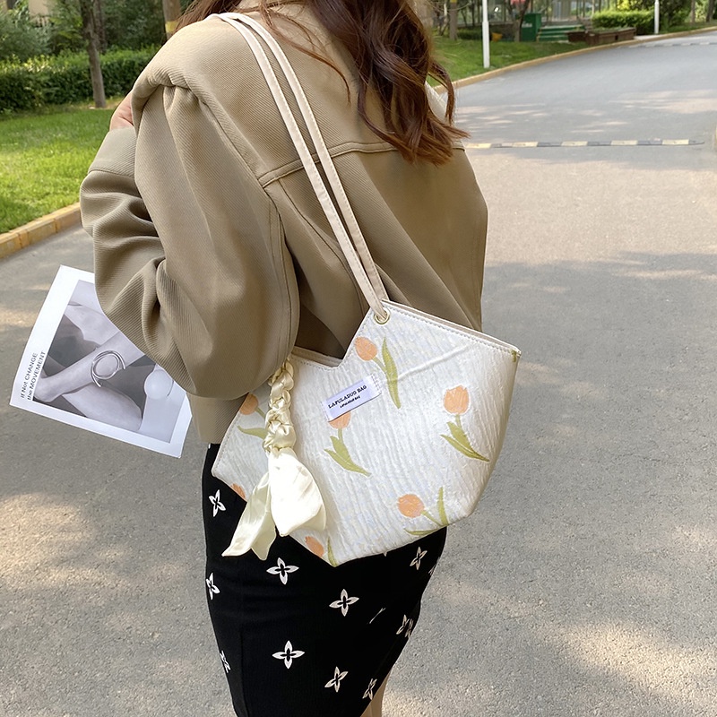 Túi đeo chéo JASMIN NOIR in họa tiết hoa xinh xắn thời trang dành cho nữ