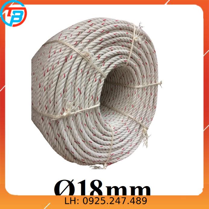 Dây thừng Thái PP chịu lực cao [ Phi 18 mm ] CÁP THÉP Thái Bình VinàN