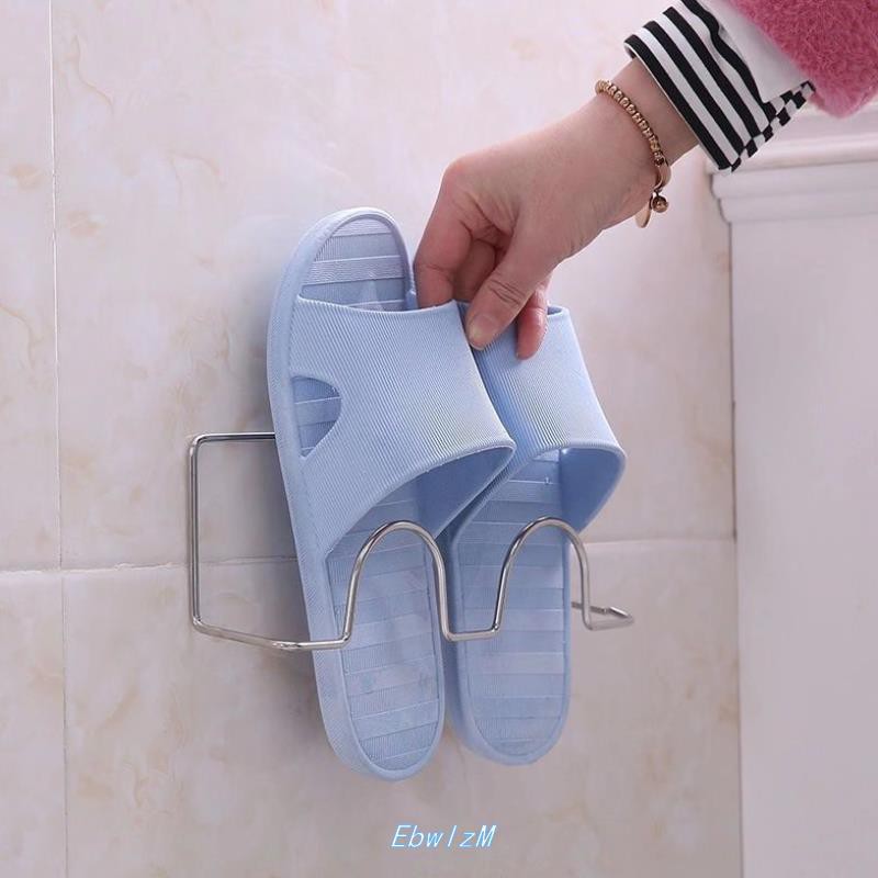 Giá treo dép inox 304 dán tường