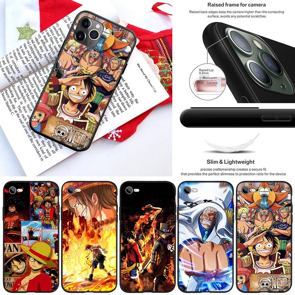 Ốp Điện Thoại Hình Luffy One Piece BN6 Cho iPhone 5 5S 6 6S 7 8 11 Pro Max Plus SE XR