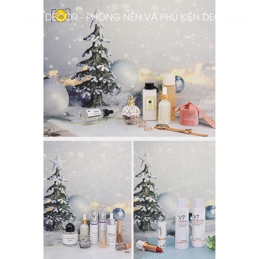 BST Phông Nền Chụp Ảnh 3D - Chủ đề Giáng Sinh Noel