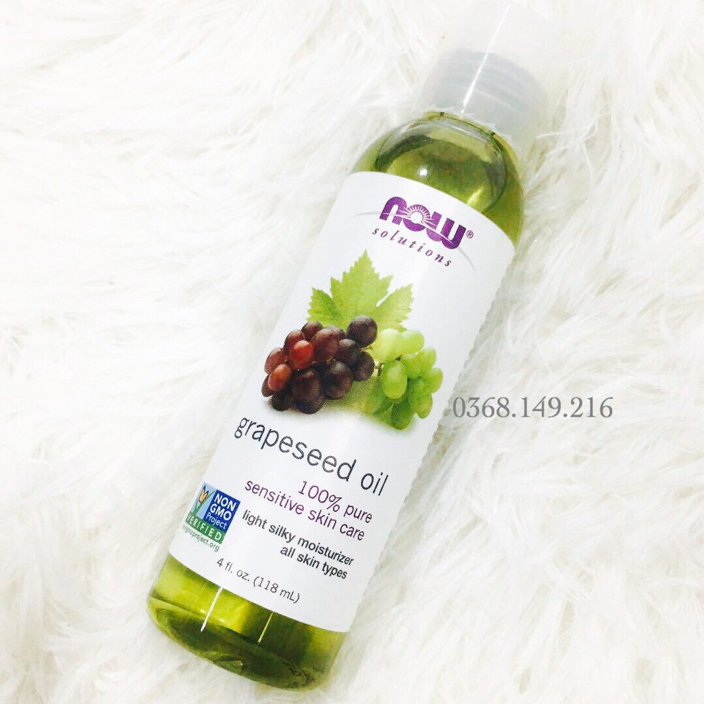 Tinh dầu hạt nho - NOW SOLUTION - (118ml - 473ml) | BigBuy360 - bigbuy360.vn