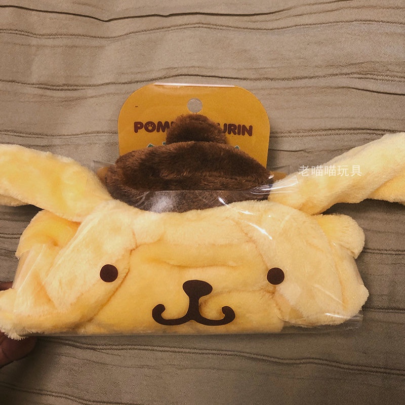 Băng Đô Cài Tóc Rửa Mặt Phủ Lông Họa Tiết Chú Chó Kuromi Melody Cinnamon Đáng Yêu