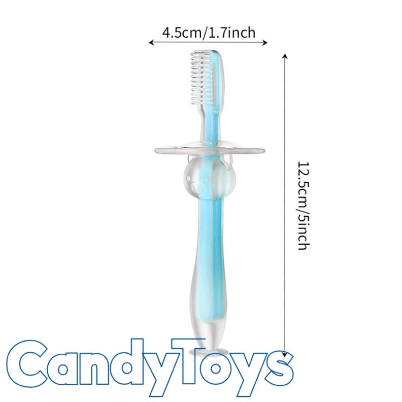 BÀN CHẢI ĐÁNH RĂNG SILICONE MỀM MẠI AN TOÀN CHO BÉ TỪ 1 TUỔI