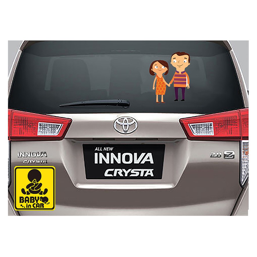 Miếng dán xe hơi, decal oto, tem dán xe Family-car-43