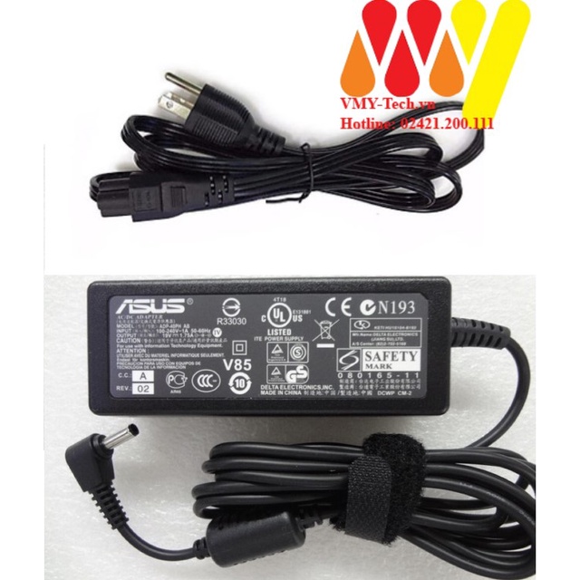 Sạc laptop Asus 19V - 2.37A - Chân nhỏ - Hàng ZIN NEW Adapter - nguồn