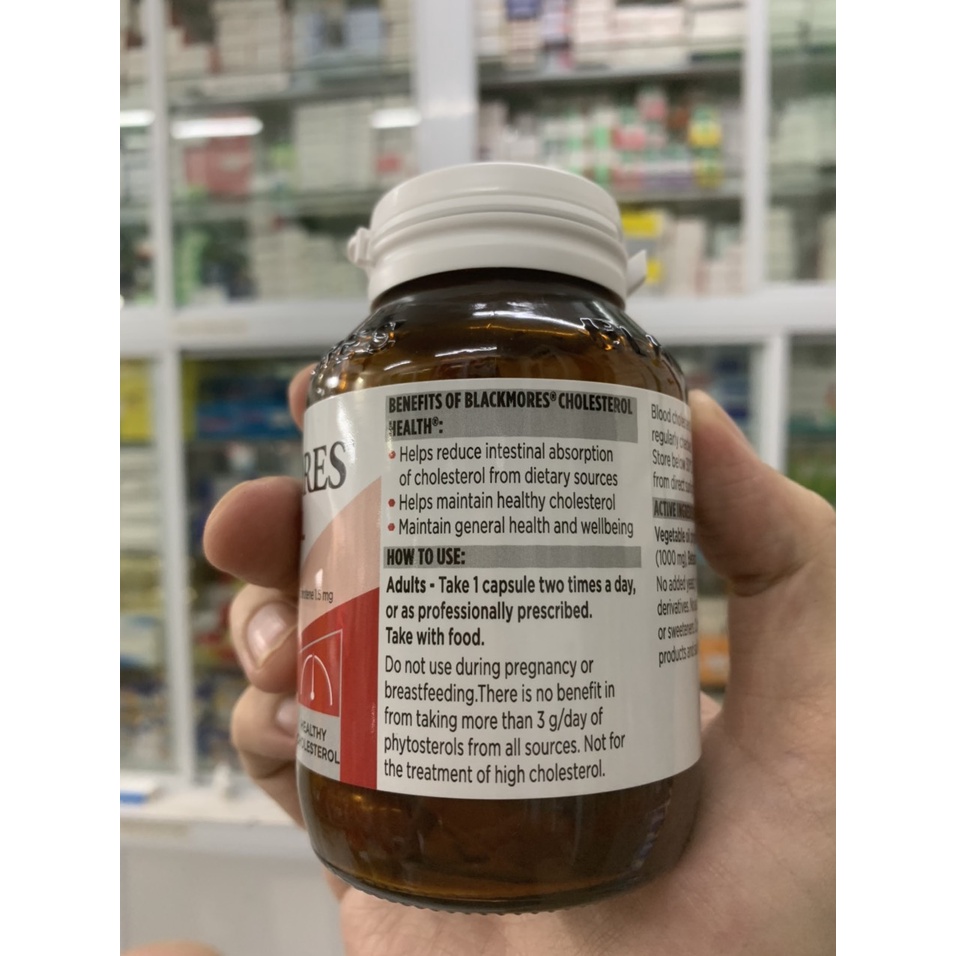 Viên uống giảm mỡ máu Blackmores Cholesterol Health 60 viên