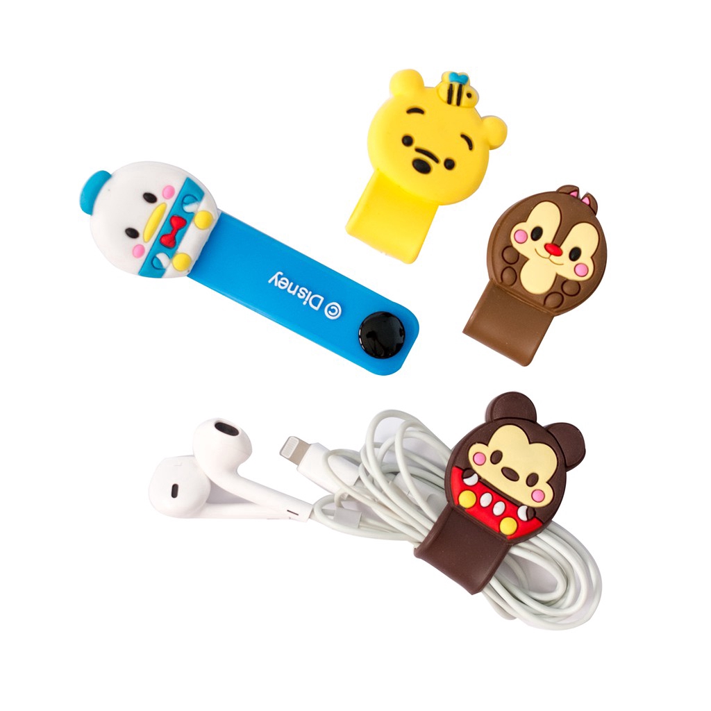 Phụ Kiện Bảo Vệ Dây Cáp Tai Nghe Hình Nhân Vật Disney