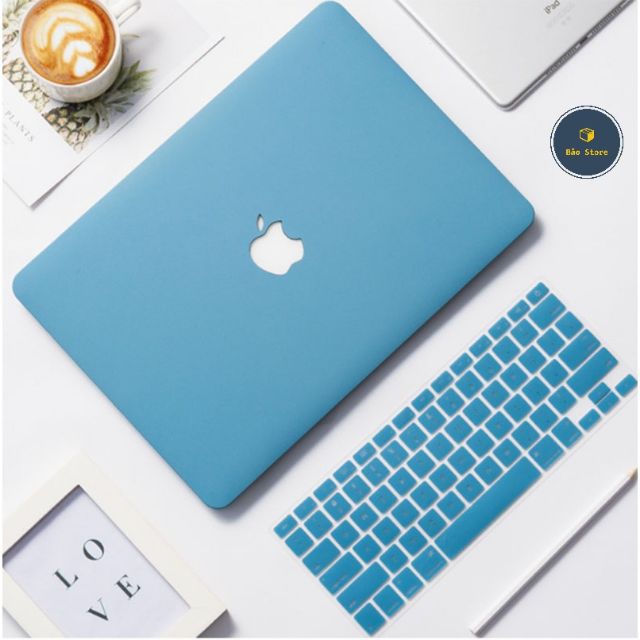 📘[ TẶNG MIẾNG DÁN MÀN HÌNH VÀ NÚT CHỐNG BỤI ]📘Ốp MacBook & Phủ Phím MacBook màu Xanh Pastel | BigBuy360 - bigbuy360.vn