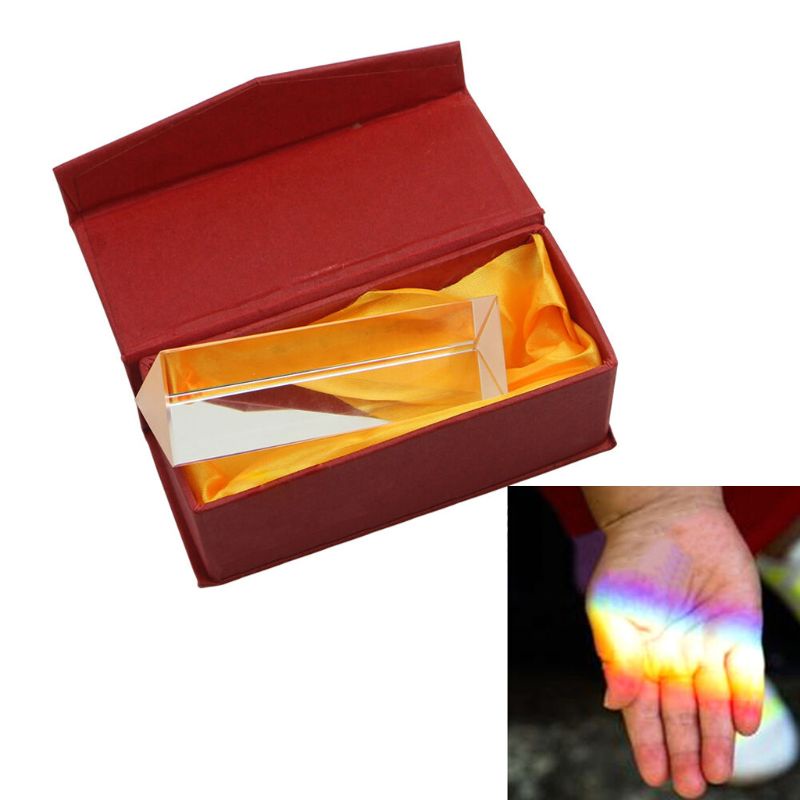 Lăng kính quang học kiểu tam giác 10cm 4 &quot;