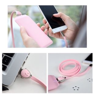 Dây cáp sạc Iphone/ IPad hình thú Cute( Hãng ROCK)