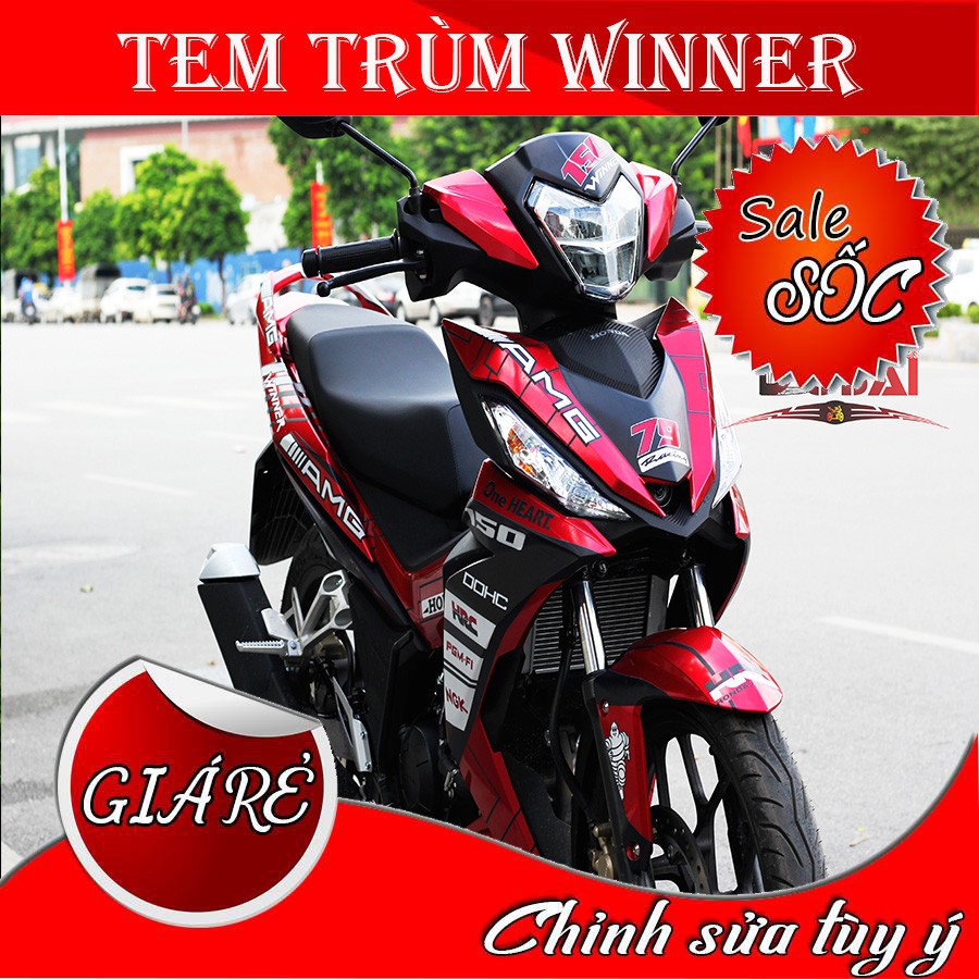 Tem Trùm Xe winner đỏ đen