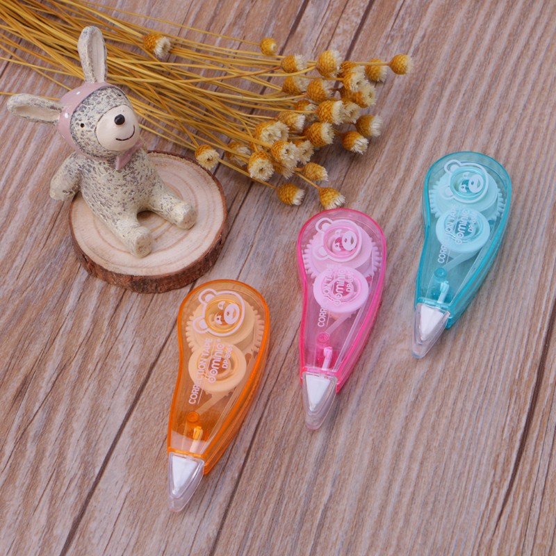 Bút xóa kéo màu trắng cao cấp thiết kế vỏ trong suốt dễ sử dụng chống đứt dành cho văn phòng trường học