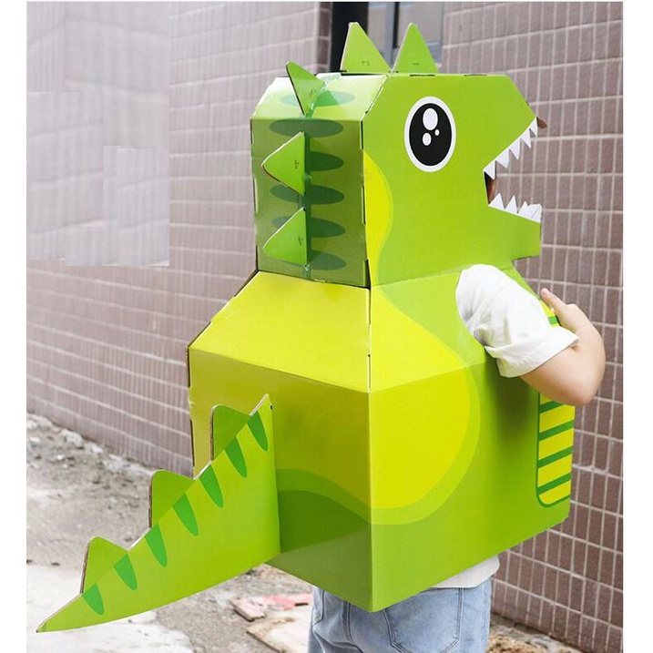 Mô hình carton lắp ráp DIY - Lắp ráp mô hình xe hơi, máy bay, khủng long bằng carton cho bé