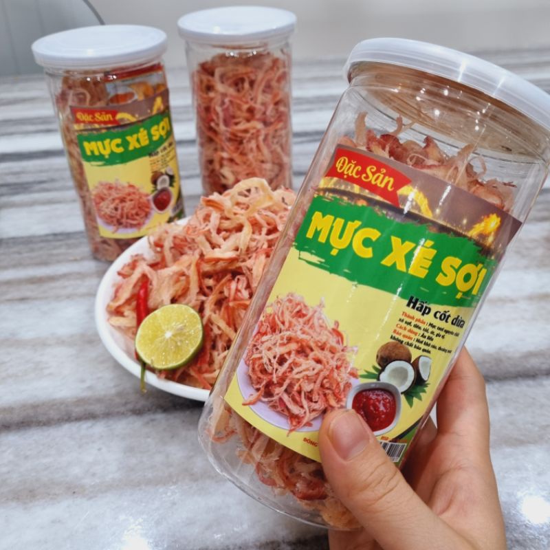 Túi 500g khô mực hấp dừa