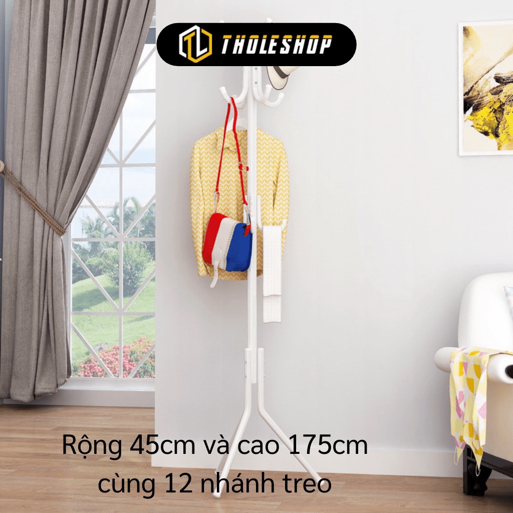 [SGD] Cây Treo Đồ - Cây Treo Quần Áo, Túi Xách Đứng Đa Năng Có 12 Nhánh 9362