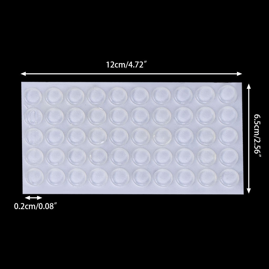 Bộ 50 nút chặn cửa tủ bằng silicon