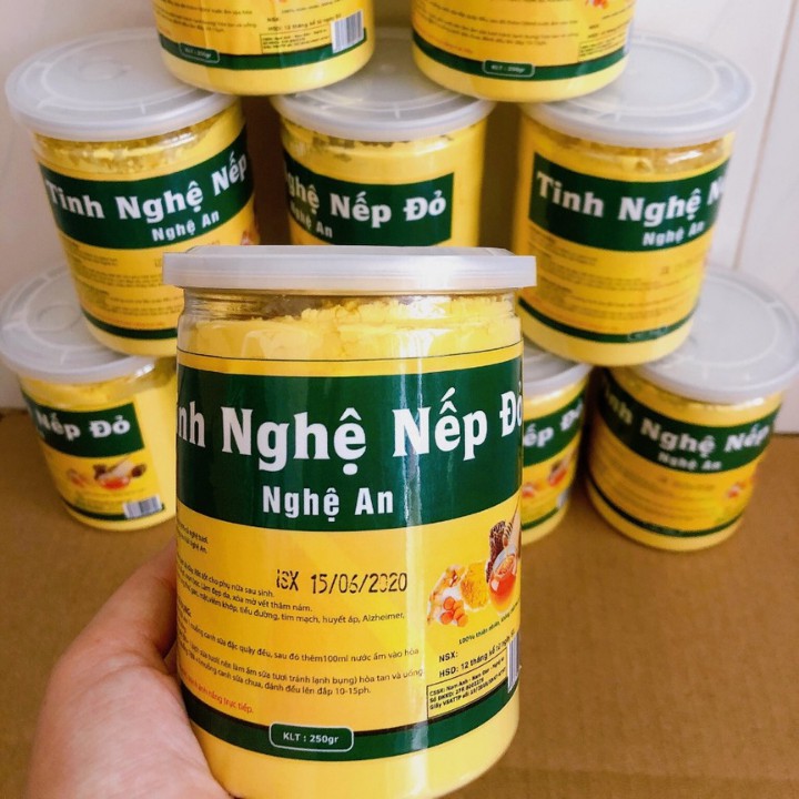 Tinh Bột Nghệ Nếp Đỏ Nghệ An Nguyên Chất 500g