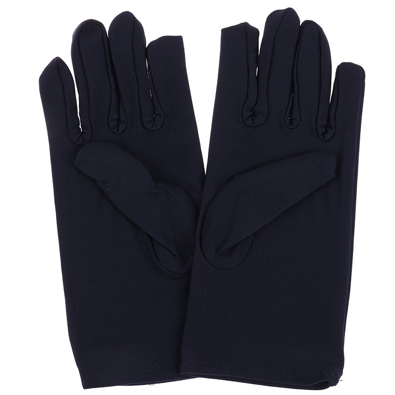 Găng Tay Satin Ngắn Trơn Mịn Trang Trọng Cho Nữ