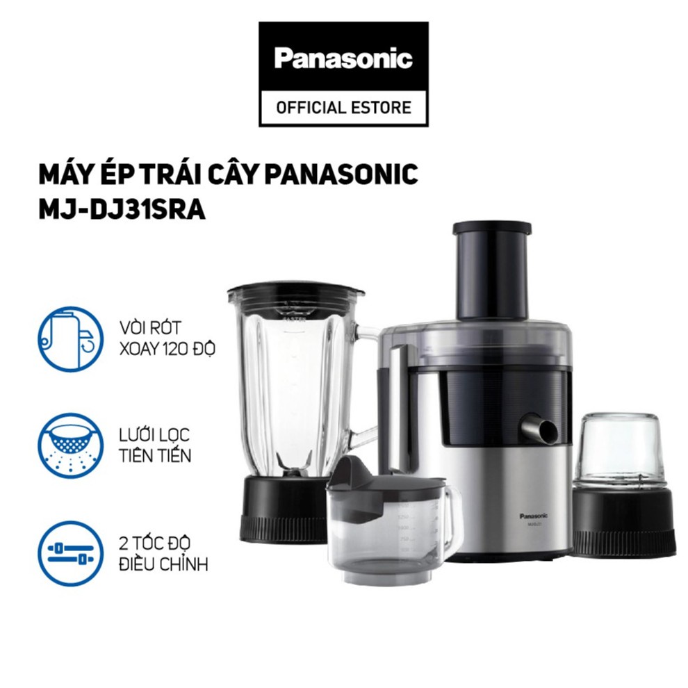 Máy xay đa năng Panasonic MJ-DJ31SRA - Công Suất 800W - Thiết kế Inox sang trọng