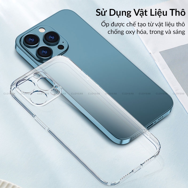 Ốp Lưng Dẻo Henyou Shock Proof Clear Case Siêu Mỏng Và Trong Suốt, Viền Mềm Chống Sốc, Chống Trượt Dùng Cho Ip11, 12, 13