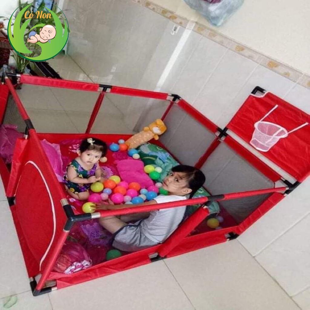 Quây bóng cho bé, quây chữ nhật, quây vuông, quây lục giác tặng kèm 10 bóng nhựa, nhà bóng cho bé [QB01]