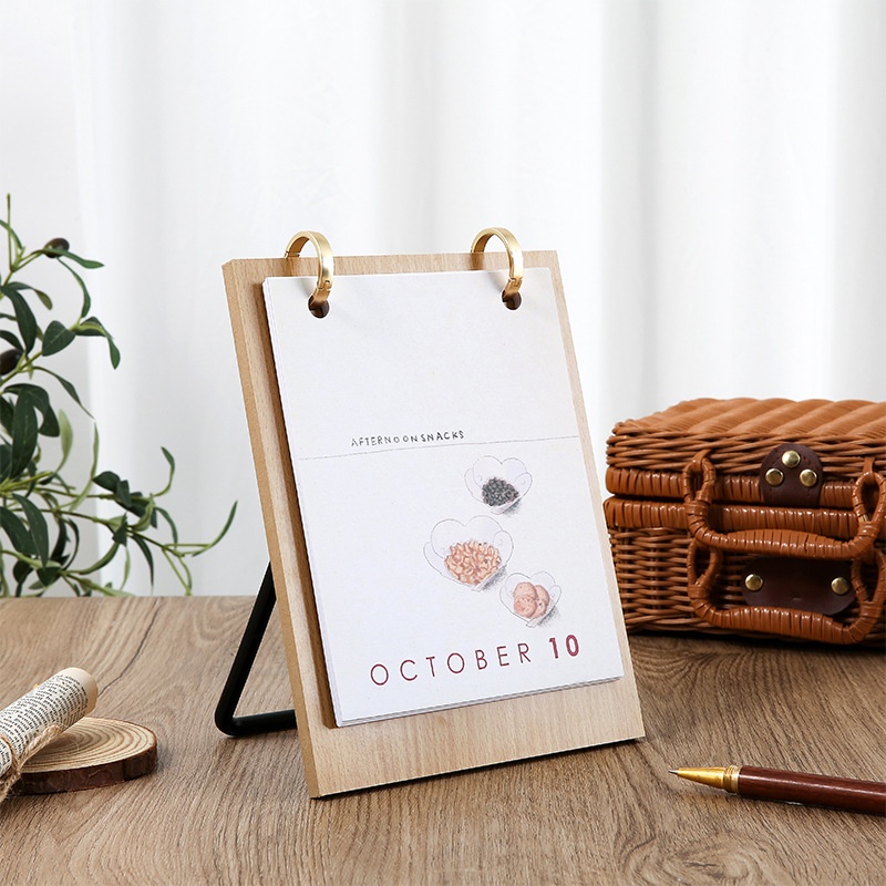 Lịch Năm 2023 Để Bàn Phong Cách Vintage Và Note Ghi Chú Tiện Lợi