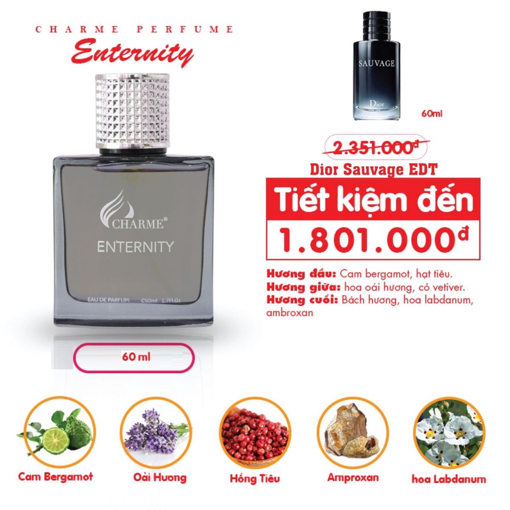 Nước hoa Charme Enternity 60ml