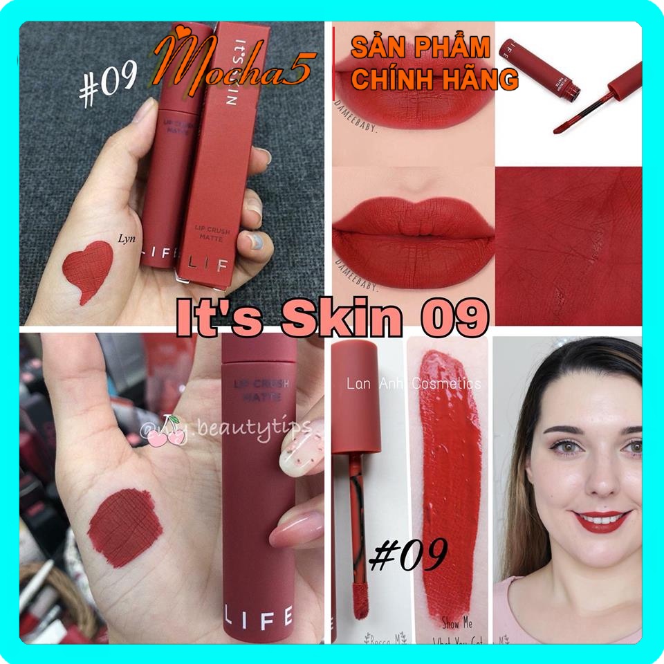 Sỉ son kem lì ITS SKIN Life Color Lip Crush Matte không khô môi màu 01-15