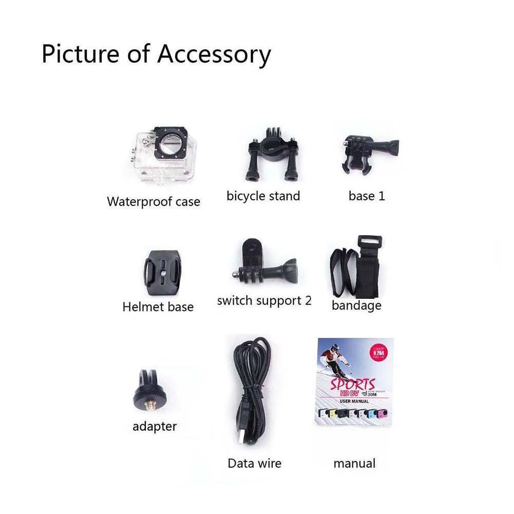 Máy quay DV DVR thể thao không thấm nước cam 30M màn hình full HD 1080P SJ4000 | BigBuy360 - bigbuy360.vn