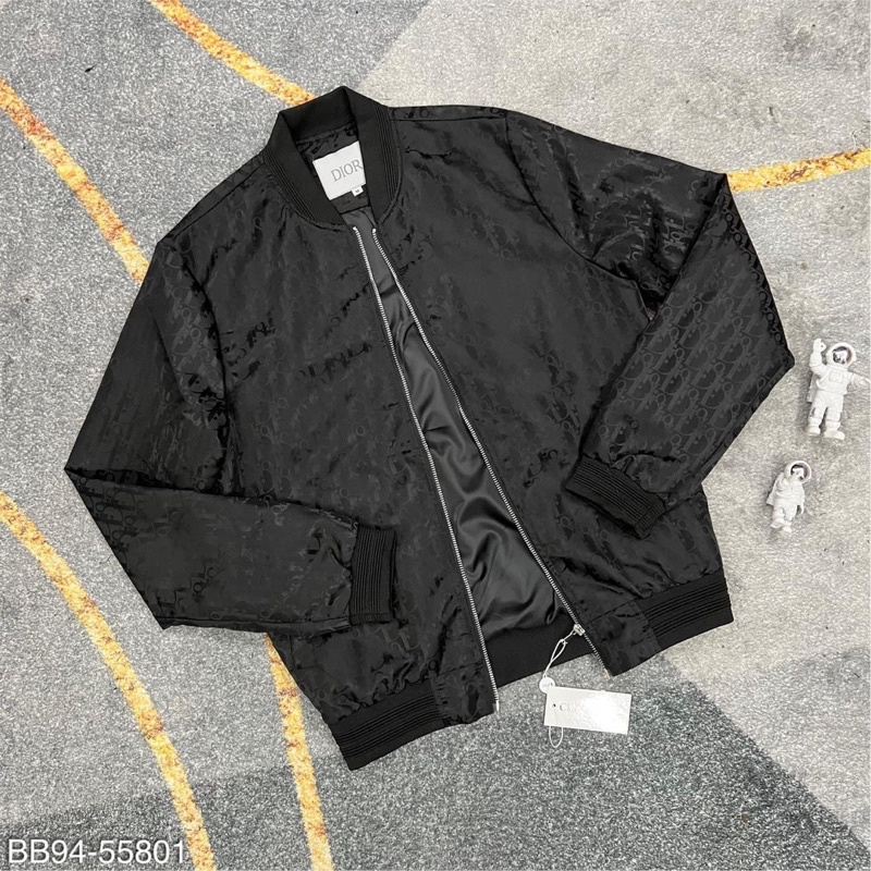 Áo khoác cổ bomber vân  chất gió đẳng cấp