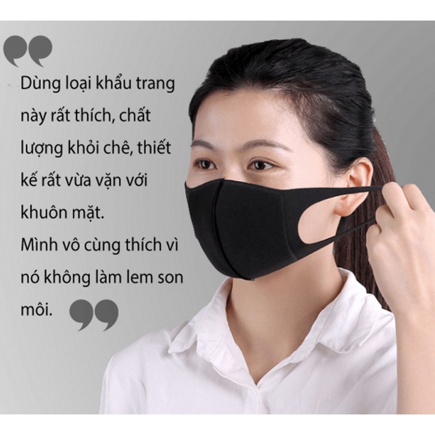 Khẩu trang Pitta Mask Đen/Trắng/Xám - Hình thật shop tự chụp