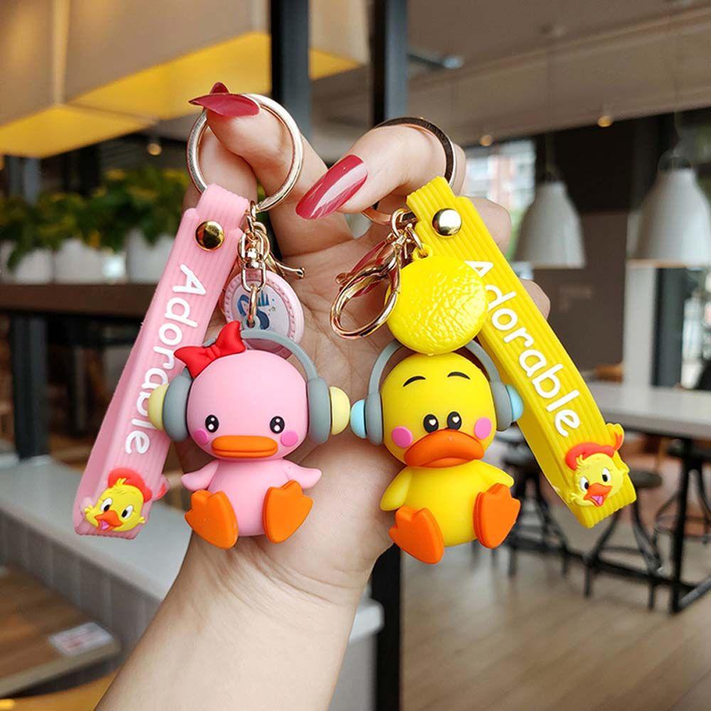Móc Khóa Hình Vịt Phát Nhạc Dễ Thương