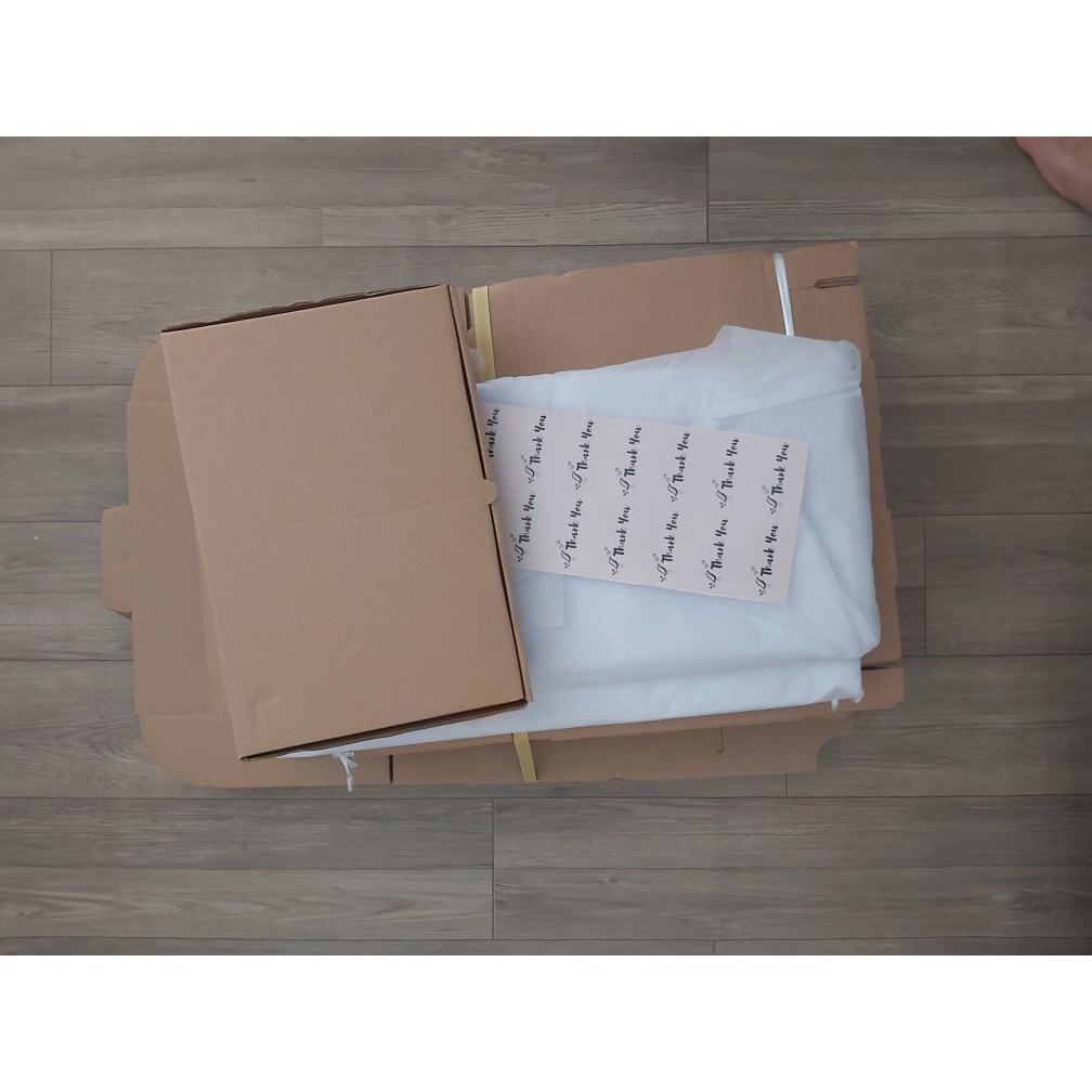 10 Hộp carton 25x20x6 cm nắp gài  25x20x6cm đóng hàng, hộp quà tặng 20x25x6cm