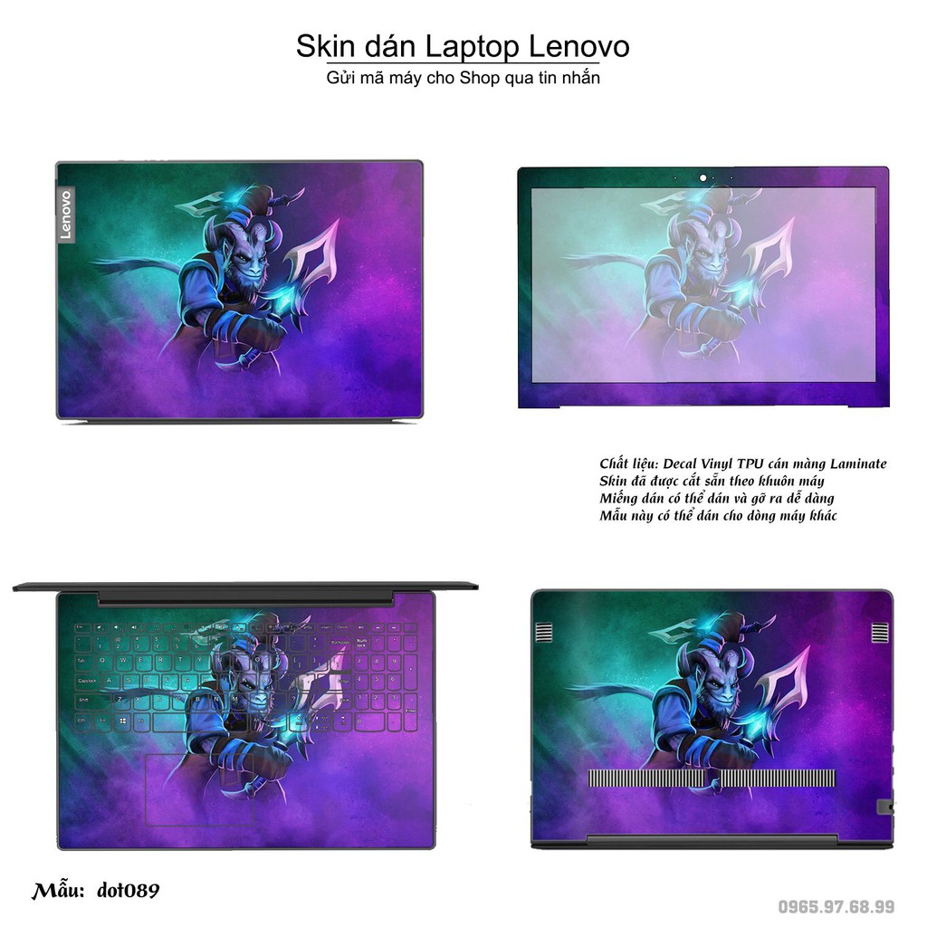 Skin dán Laptop Lenovo in hình Dota 2 _nhiều mẫu 15 (inbox mã máy cho Shop)