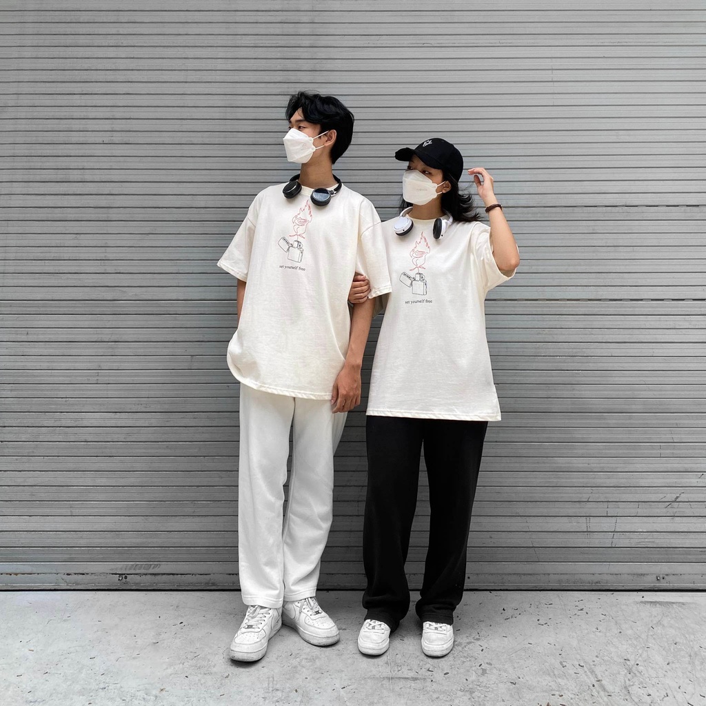 ÁO THUN FF FORM RỘNG SET YOURSELF FREE TEE, VẢI THUN 2 CHIỀU COTTON 250GSM