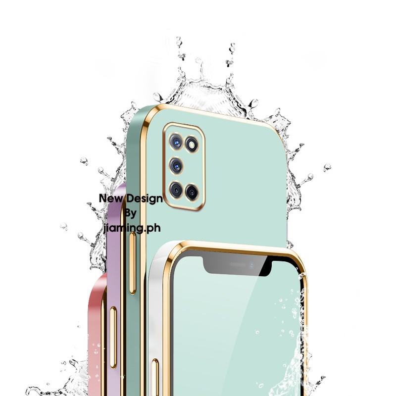 Ốp Điện Thoại Mềm Màu Kẹo Thiết Kế Sang Trọng Có Dây Đeo Cho OPPO A52 A92 2022